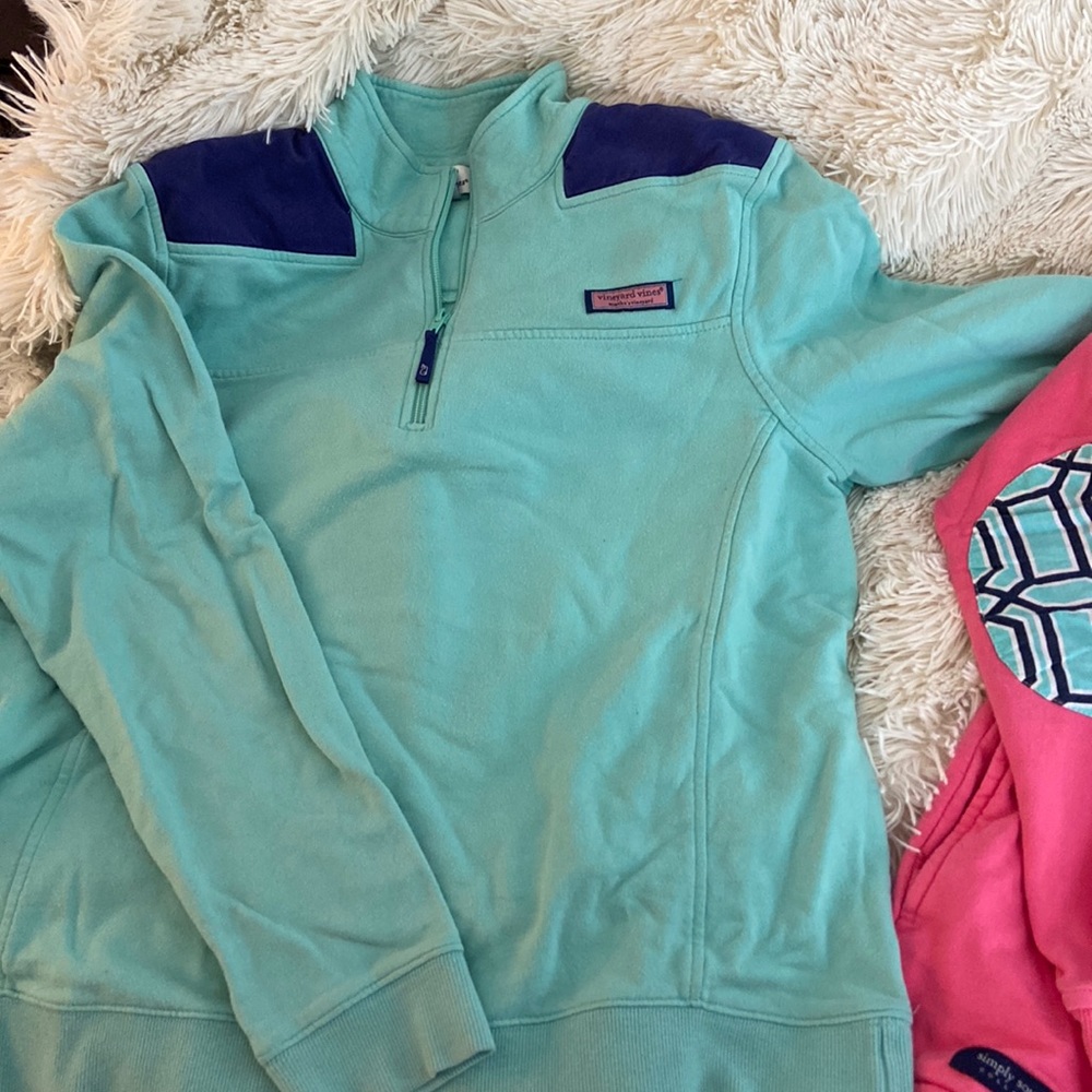 Bundle vineyard vines (green/navy) & simply southern (pink /blue)kids/adult xs